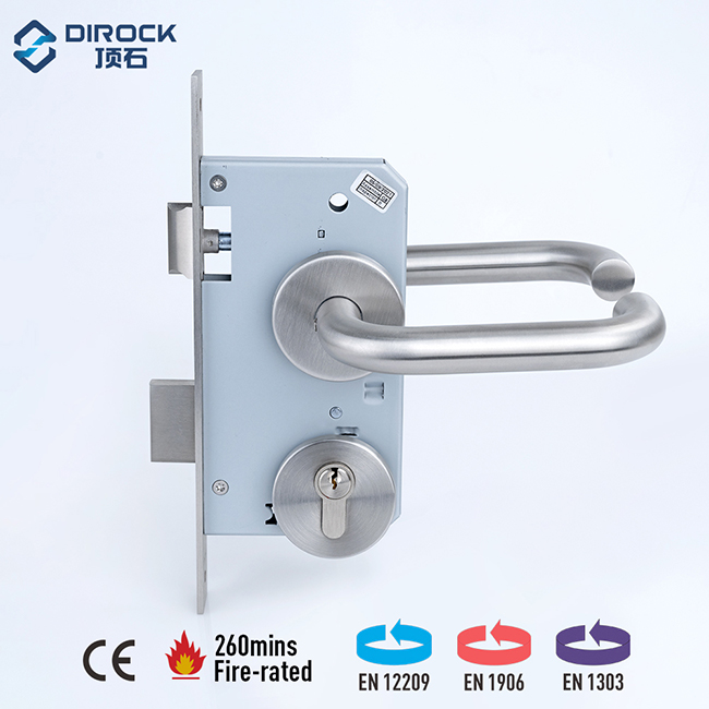 مقبض الرافعة SS4003 + قفل نقر 72Z + أسطوانة جانبية للمقبض