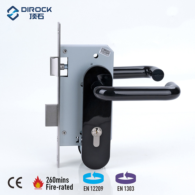 مقبض لوح خلفي من النايلون + قفل نقر + أسطوانة جانبية للمقبض