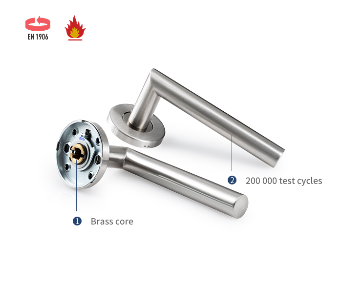 مقبض باب رافعة من الفولاذ المقاوم للصدأ SS4001