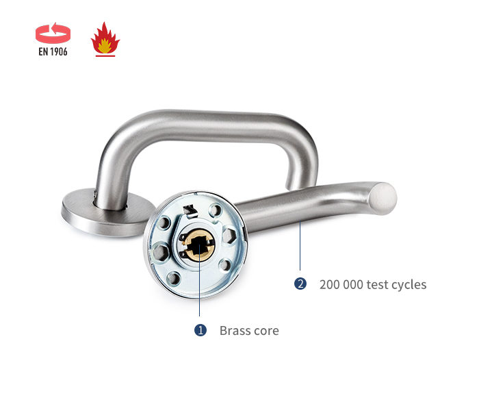 مقبض باب رافعة من الفولاذ المقاوم للصدأ SS4003