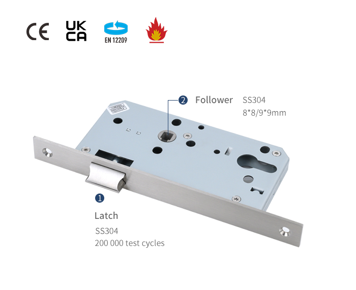 تفاصيل قفل باب نقر المرور 6072ZL