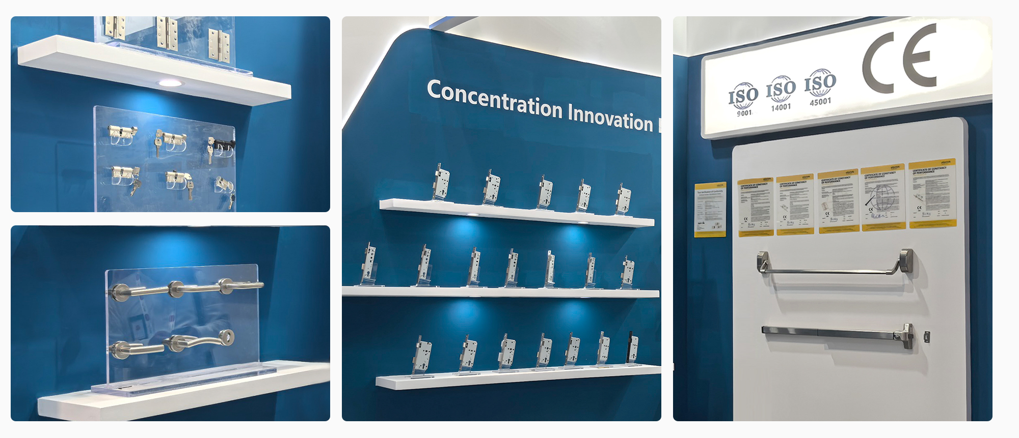 مجموعة DIROCKs من حلول أجهزة الأبواب المقاومة للحريق والمعتمدة من CE والمعروضة